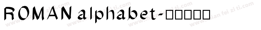 ROMAN alphabet字体转换